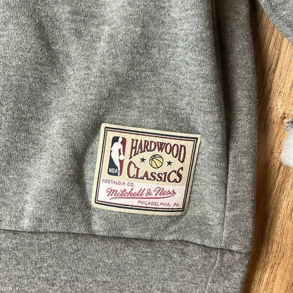 Mitchell & Ness NBA Hardwood Classics Houston Rockets Sweatshirt Gray Size L - Picture 3 of 7